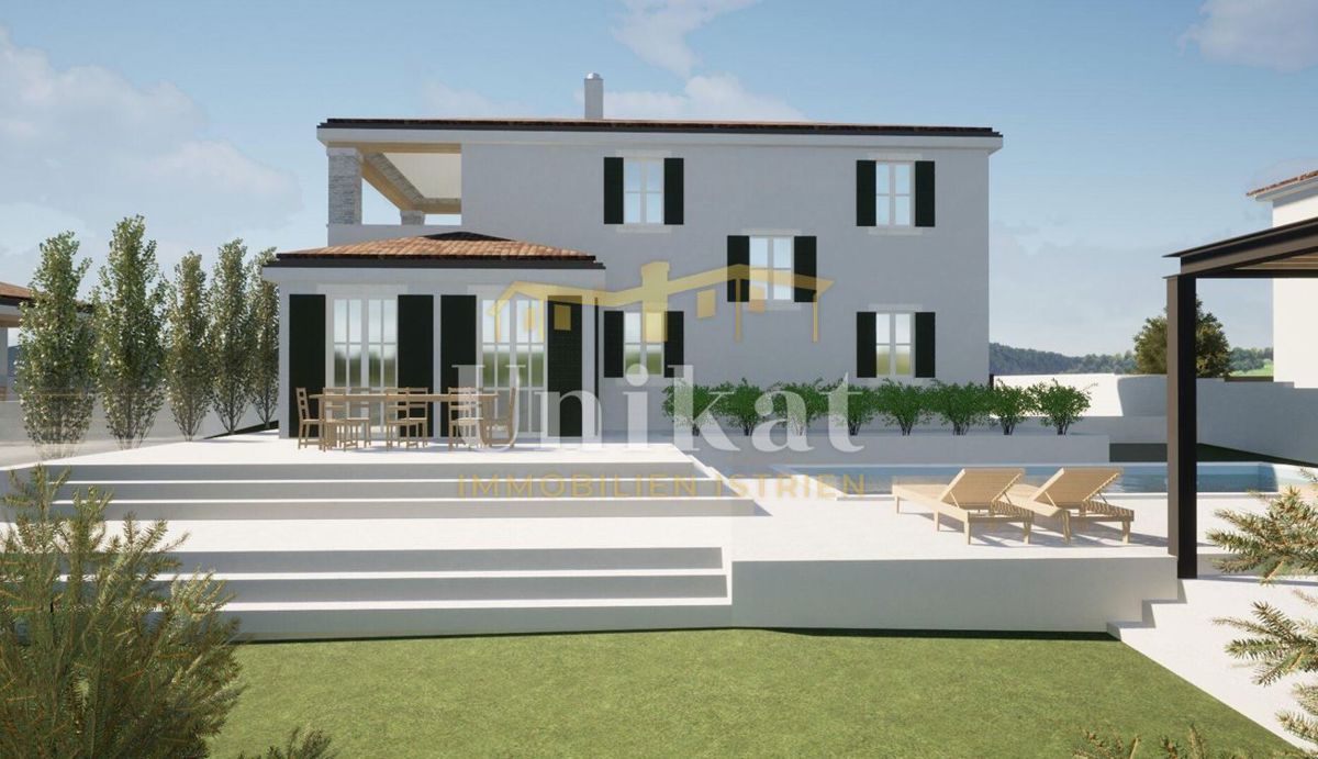 Gradbeno zemljišče s projektom - zelo mirna lokacija